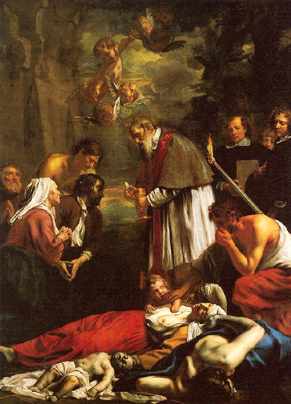 St. Macaire of Ghent Tending the Plague-Stricken, Oost, Jacob van the Younger